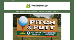 Desktop Screenshot of butlerparkpitchandputt.com